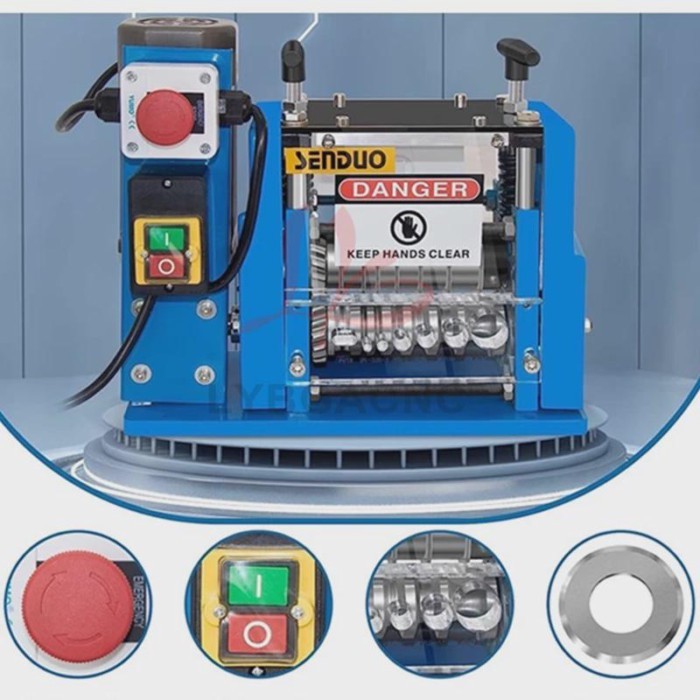 Electric Wire Stripping Machine 1-23mm 1-25mm Cable Stripper 60W 750W Copper Peeler For Copper Alum