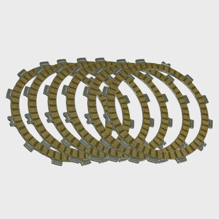 LOPOR 6 Pcs Motorcycle Fibrous Street Clutch Discs Plates For Kawasaki KR250 KR 250 KR-1R KR 1R 198