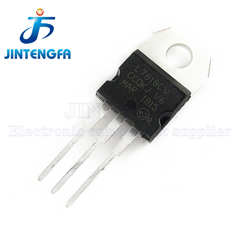 10 ชิ้น/ล็อต L7818 TO220 L7818CV TO-220 7818 ตัวควบคุมแรงดันไฟฟ้าในสต็อกชิป IC