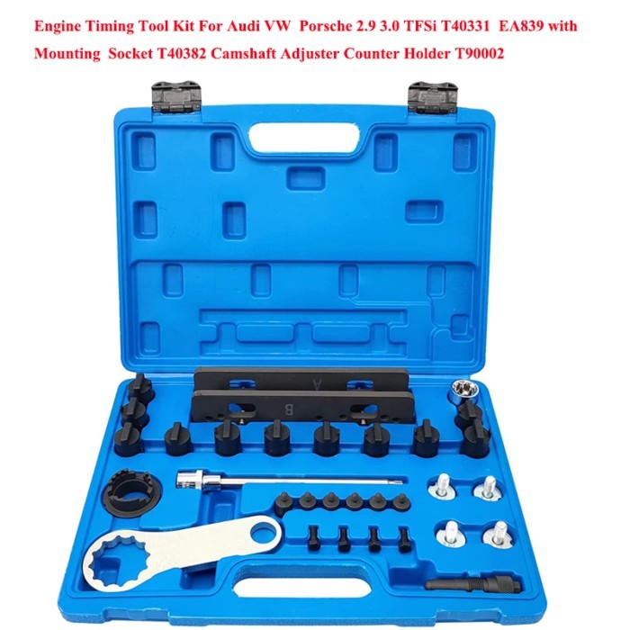 Engine Timing Tool Kit For Audi VW  Porsche 2.9 3.0 TFSi T40331  EA839 Mounting  Socket T40382 Cams