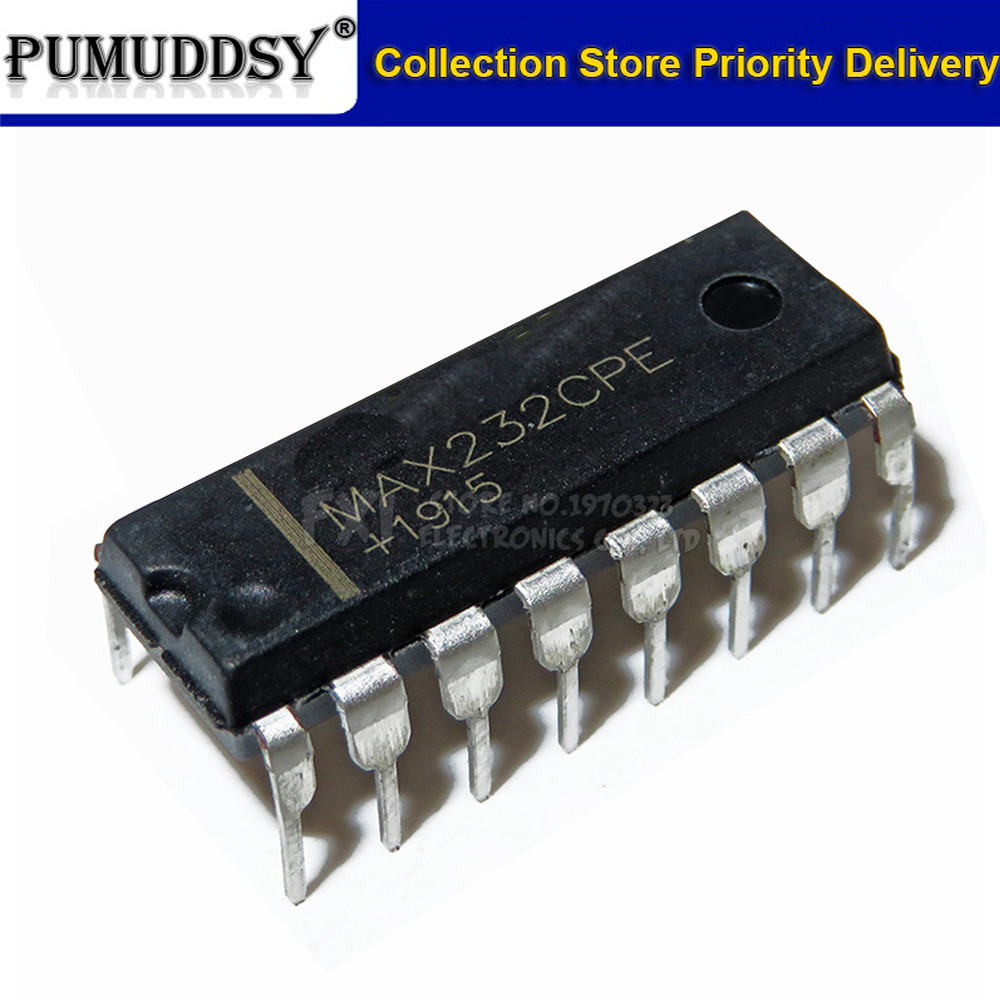 10PCS MAX232CPE MAX232C DIP16 DIP MAX232 RS-232 ไดรเวอร์/ตัวรับใหม่เดิม