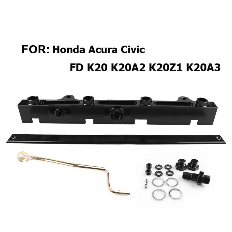 K-Series Billet Aluminum High Flow Fuel Rail For K20 K24 2.0/2.4L RSX Si Civic KSwap