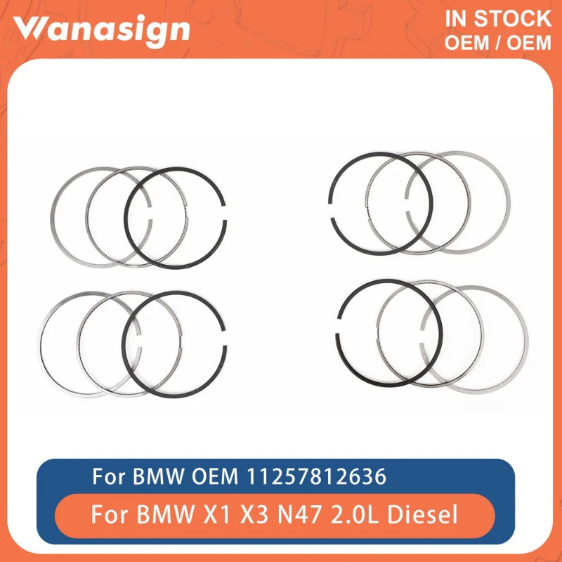 Engine Piston Ring 84mm STD Fit 2.0 L For BMW X1 X5 E90 F30 318d 525d N47 N47D20 N47D20C N47D20D 2.