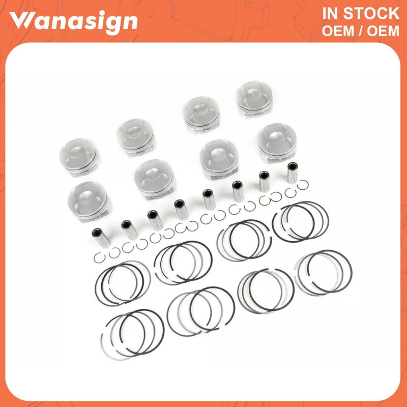 Piston & Rings Set Φ84.5mm STD Fit 4.0 T For Audi A6 A7 A8 Quattro 4.0T TFSI CTGA CRDB CWUB CTFA V8