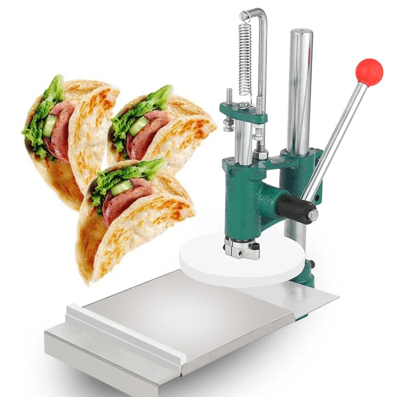 Manual Pizza DoughPress Machine 20cm Pizza Dough Flattening Press 7.8" Dough Roller Sheeter Chapati
