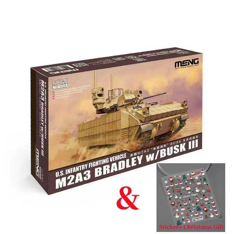C MENG 72-005 1/72 Scale U.S. INFANTRY FIGHTING VEHICLE M2a3 Bradley W/ BUSK III Model Kit
