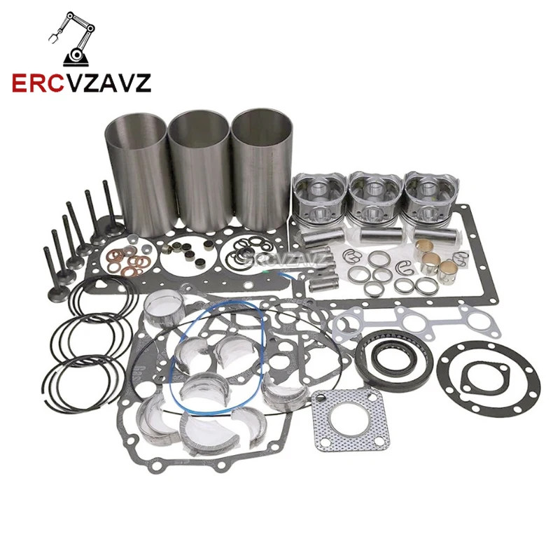 3T80 Engine Overhaul Rebuild Kit for Yanmar 3T80LE 3T80LE-HP 3T80LE-S Tractor YM2500 YM2610 YM2610D