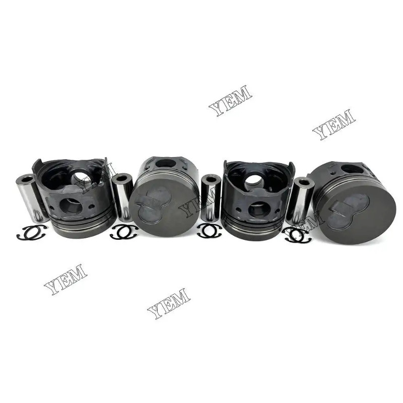 4PCS New Piston+0.5mm For Yanmar 4TNE98 Engine parts