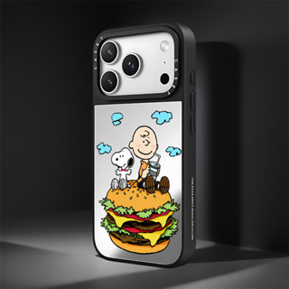 น่ารักแฮมเบอร์เกอร์ สนูปปี้ ภาพประกอบสีกระจกไร้สายชาร์จแม่เห…