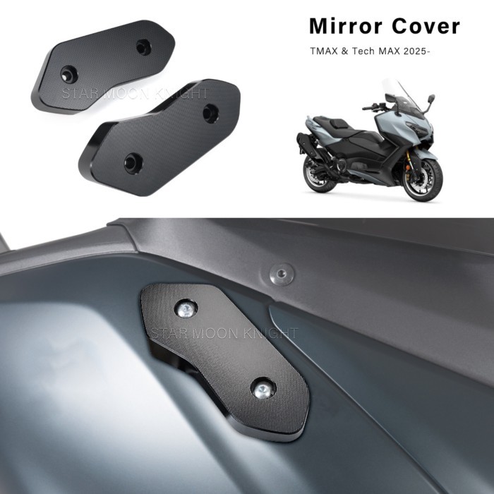 TMAX 560 Mirror Hole Cover For Yamaha TMAX Tech MAX 2025- Scooter Accessories Mirror Eliminators