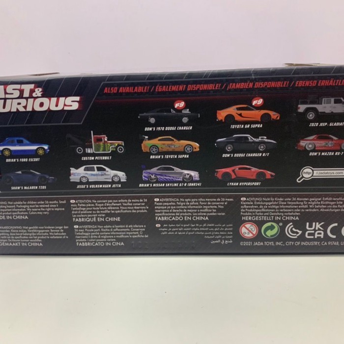Jiada 1/24 Speed and Passion 9 1970 Doms Dodge Charger Bright Black Lacquer