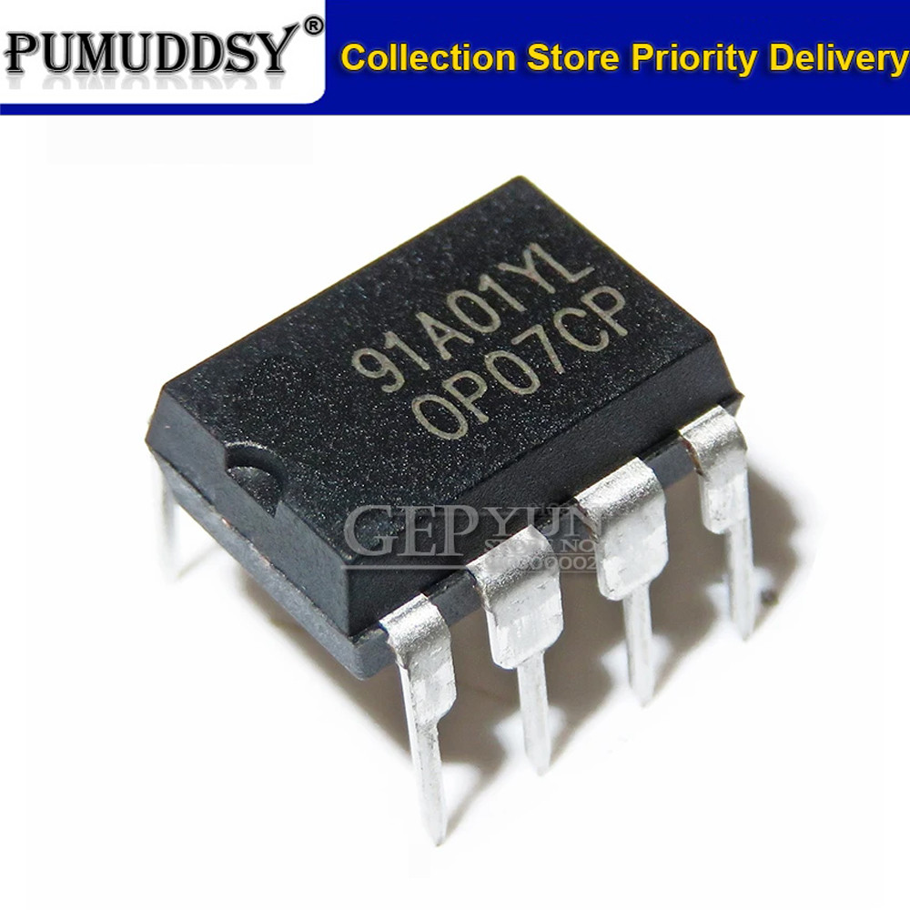 10PCS OP07CP DIP8 OP07 DIP เครื่องขยายเสียงการทํางานทั่วไปใหม่เดิม