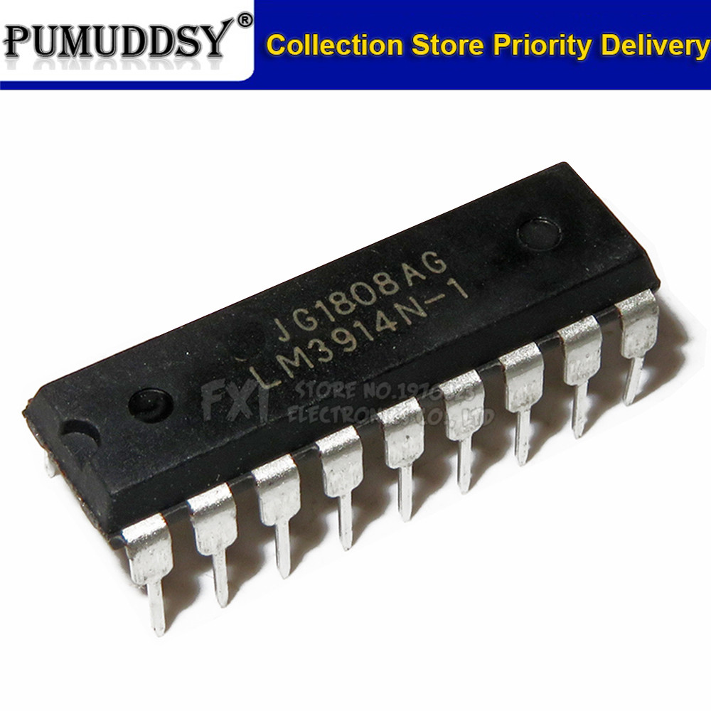 5PCS LM3914N-1 LM3915N-1 LM3916N-1 DIP LM3914N LM3915N LM3916 IC ใหม่และต้นฉบับ
