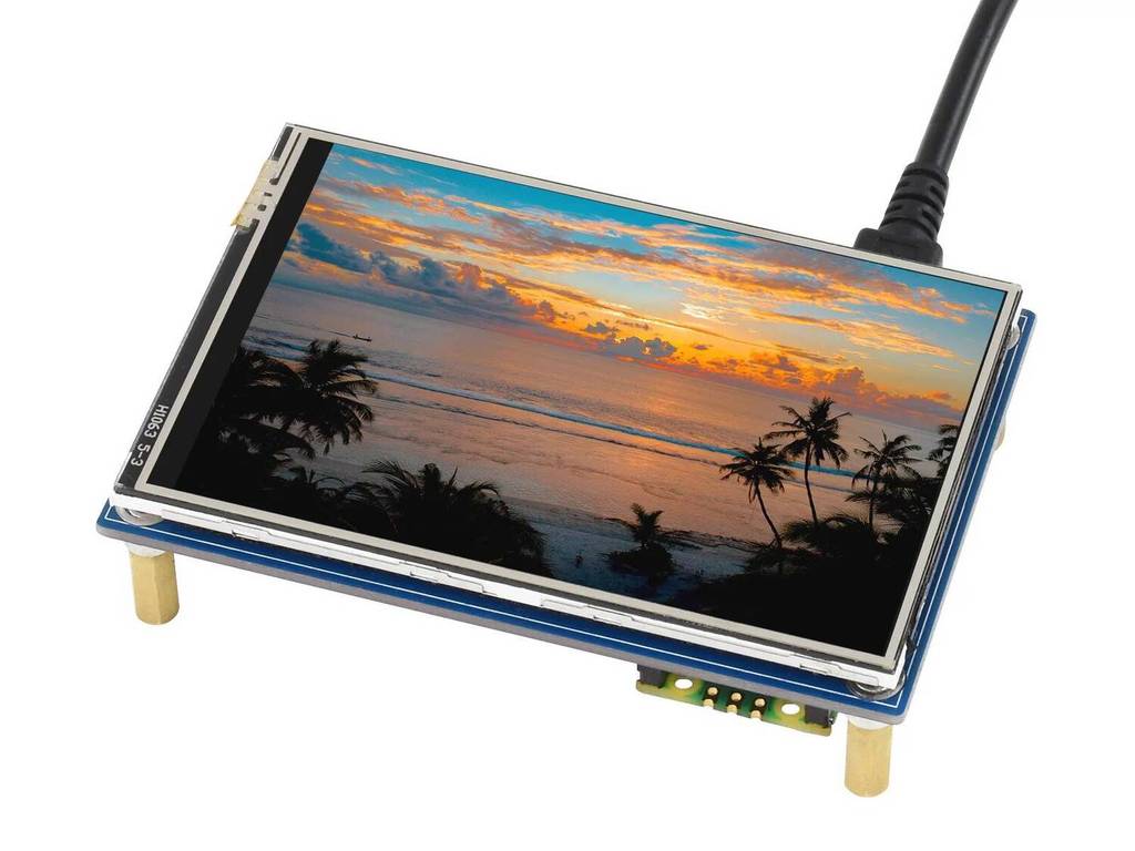 Waveshare โมดูลจอแสดงผลแบบสัมผัสขนาด 3.5 นิ้วสําหรับ Raspberry Pi Pico, สี 65K, 480320 พิกเซล,อินเทอ