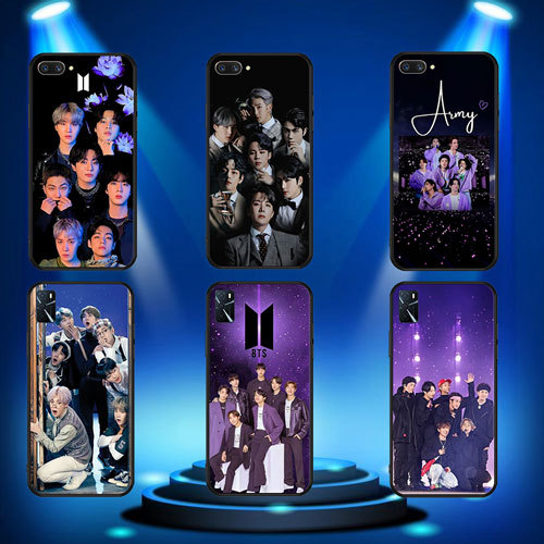 นุ่มสีดํา Samsung Galaxy S7 S7 Edge S8 S8 Plus S9 S9 Plus S10 S10E S25 S25 Ultra BTS1 เคสโทรศัพท์