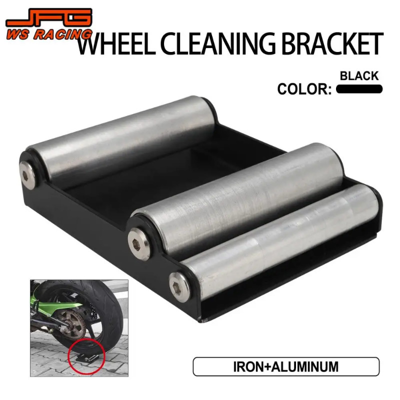 Tire Cleaning Stand Motorcycle Universal Wheel Cleaning Bracket Tire Wash Bracket Chain Clean Ramp