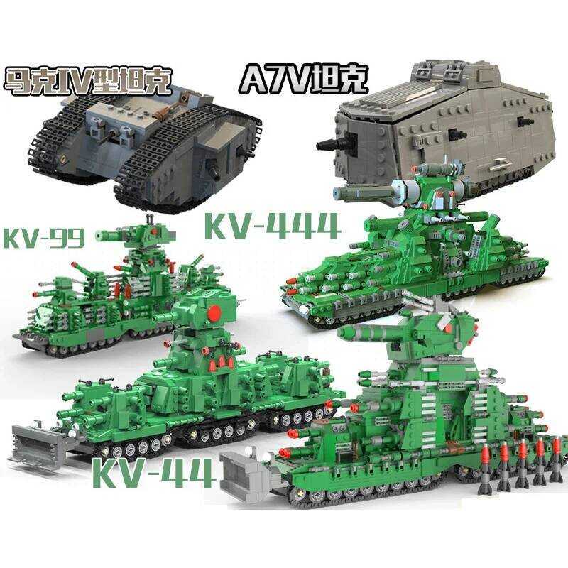 C Main Battle Tank Building Block WW 2 Panzer Army Vehicle Weapons Model Brick Military Enthusiasts