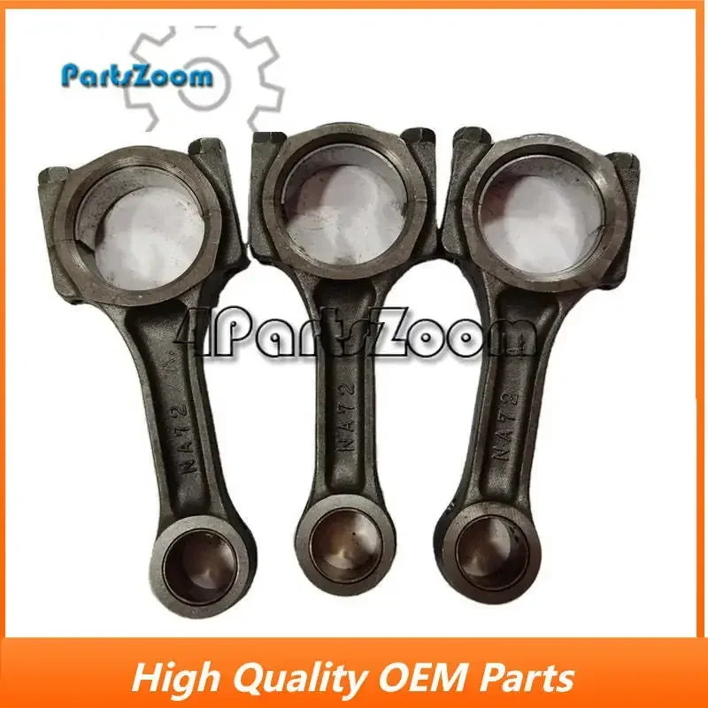 STD Connecting Rod for Yanmar 3TNA72 3TNE72 Engine Parts 3 pieces