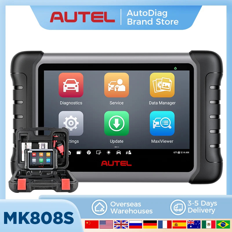 Autel MaxiCOM MK808S Scanner Automotive Car Diagnostic Tool Bidirectional Diagnostic OBD2 Scan Tool