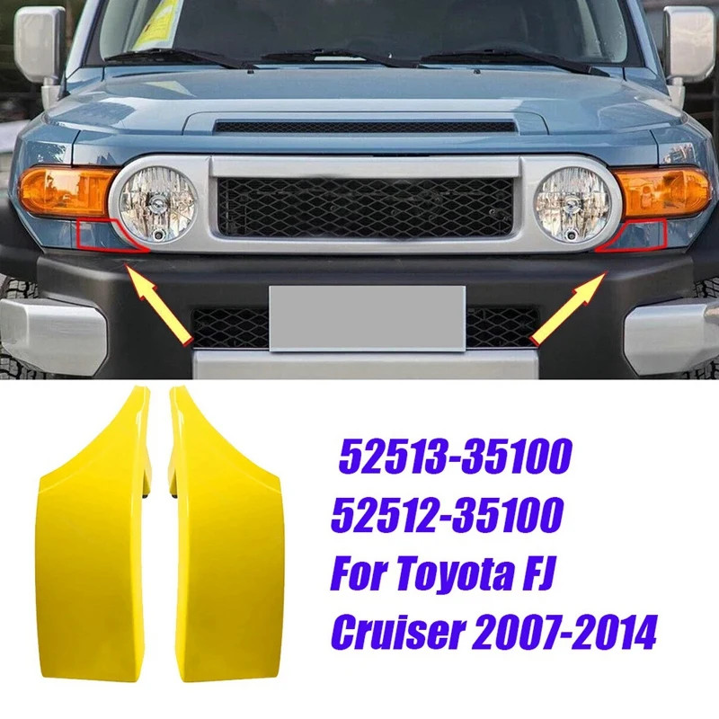 Left Front Bumper Filler Plate 52513-35100-F0 For Toyota FJ Cruiser 2007-2014 Car Headlight Lower T