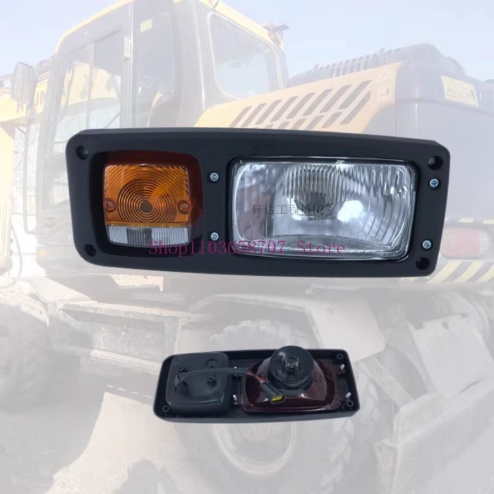 For HYUNDAI Excavator Headlight R210W-9 210W-7 150W-9 60W-9 Hook Wheel Dig Taillight Turn Light Ste