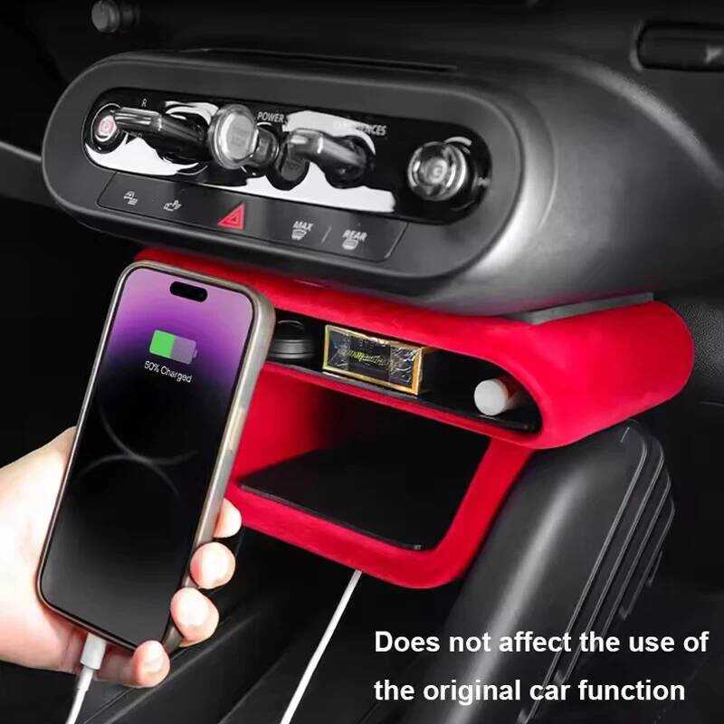 ▥ Car Armrest Box Storage Tray For Mini Cooper E SE J01 EV J05 Aceman Center Console Organizer