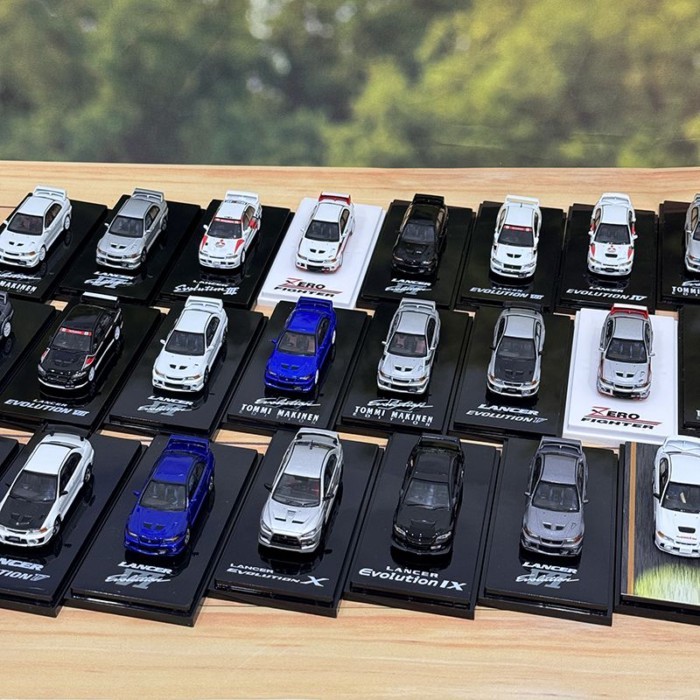 พร้อมสต็อก Hobby JAPAN 1: 64 Mitsubishi EVO 3 4 5 6 7 8 9 10th Generation Alloy Car Model