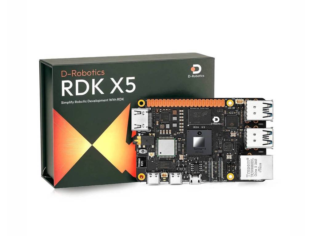 Waveshare D-Robotics RDK X5 Development Board,Powered By Sunrise 5 ชิป,โปรเซสเซอร์ Octa-core Cortex 