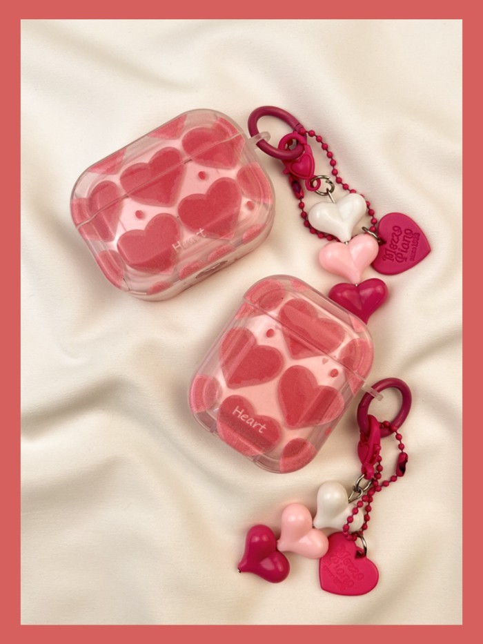 ใหม่ ins Smudge Pink Love airpods เคสป้องกัน airpod3 เหมาะสําหรับ pro หูฟัง Soft Case รุ่นที่สอง 1 ร