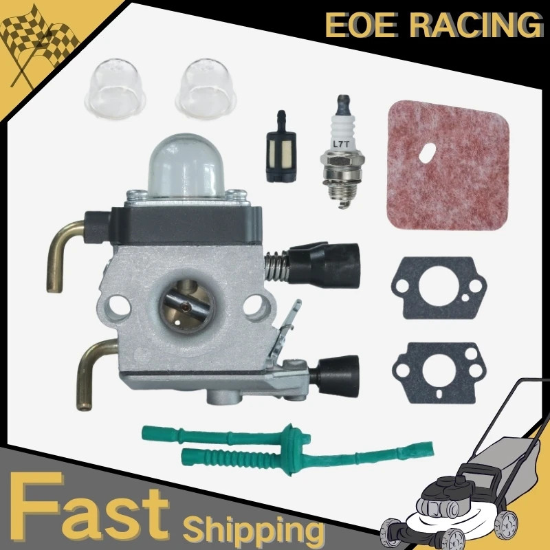 Mower Carburetor For Stihl FS38 FS45 FS46 FS46C FS55 FS55R KM55 KM55R FS80 FS85 Lawn Trimmer with A
