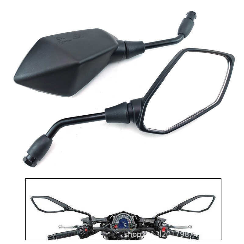 เหมาะสําหรับ Benali Kawasaki Huanglong 600 Z750 Z1000 ER-6N กระจกมองหลังกระจกมองหลัง Reflector