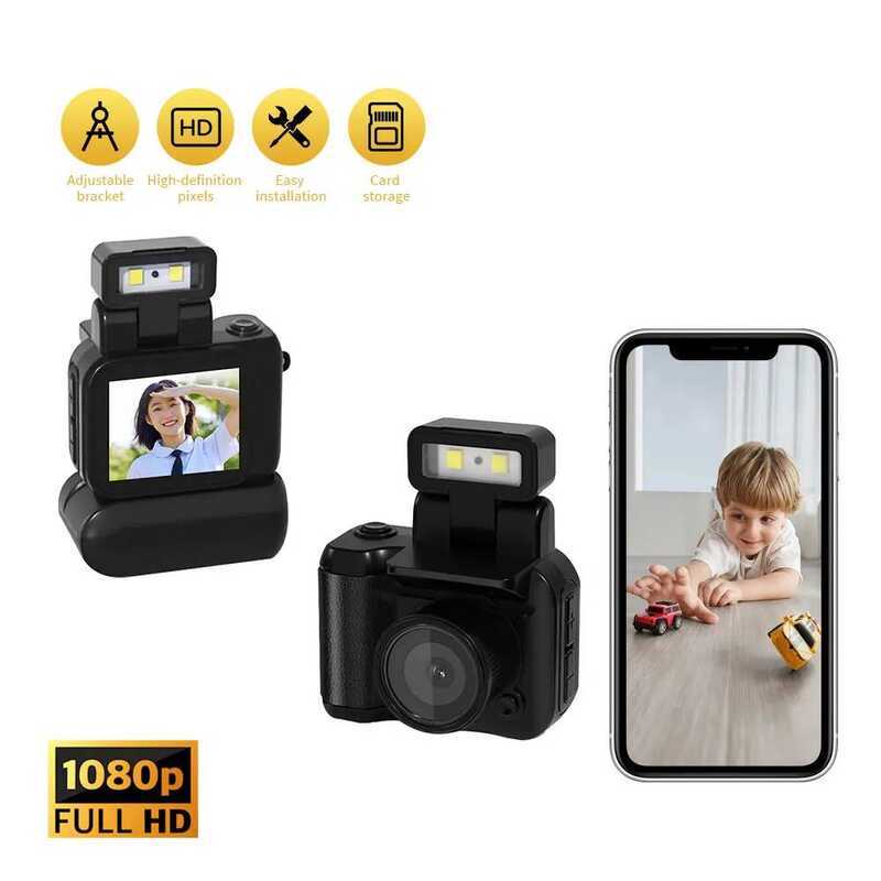 C Y4000 HD 1080P Mini Keychain Camera With Flash Lamp Battery Dock Portable Video Recorder DV With