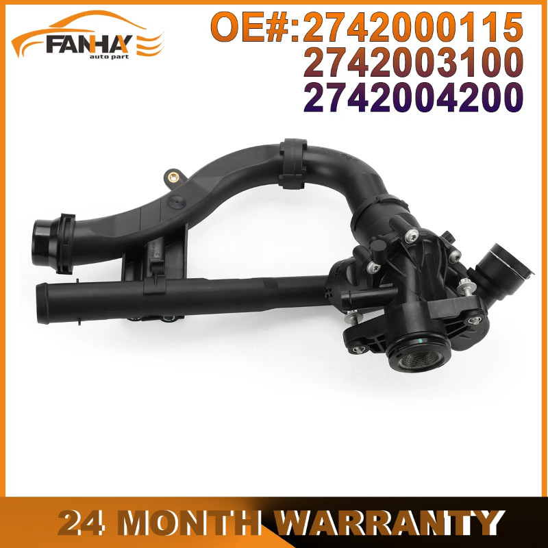 Engine Coolant Thermostat For Mercedes Benz C200 C300 C350e E300 Glc250 Glc300 Glc350e Slc180 27420