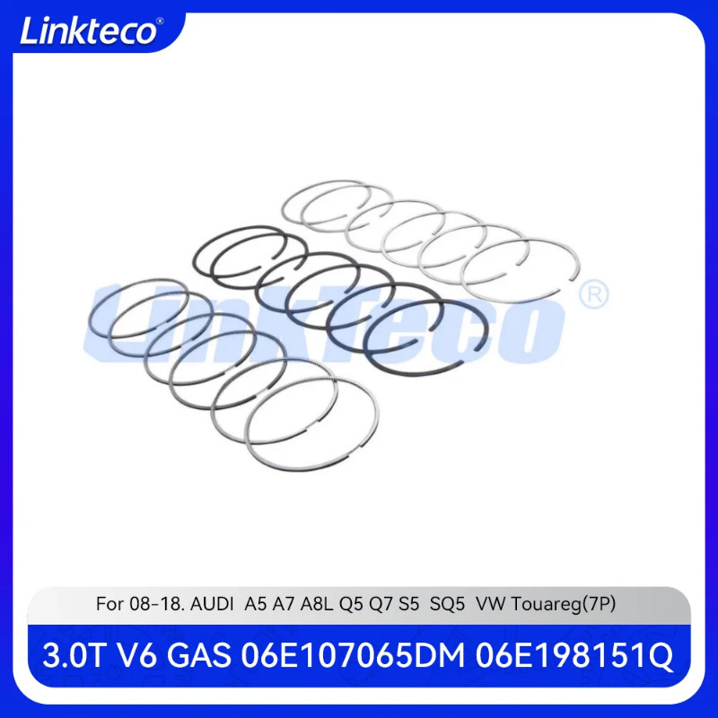 Engine part Piston Ring set Fit 3.0 T V6 CTTA CMHA For 07-18 VW Touareg AUDI 3.0T A5 A7 A8L Q5 Q7 S