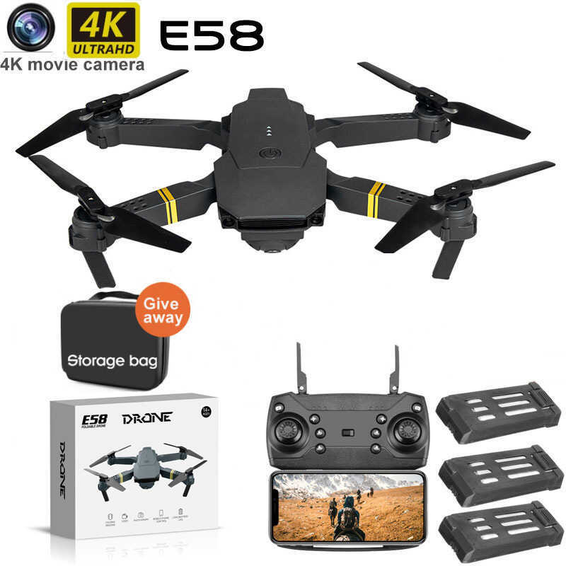 Dronee88pro Drone การถ่ายภาพทางอากาศรีโมทคอนโทรลเครื่องบินของเล่น Quadcopter e58 Drone เด็ก