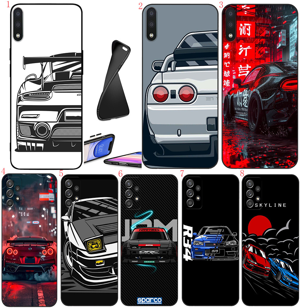 Realme 5 5i 5s Pro 6 6i 6 Pro 7 7i 8Pro C35 C55 Narzo N65 R16 รถแข่งและรถสปอร์ตเคสโทรศัพท์สีดํานุ่ม