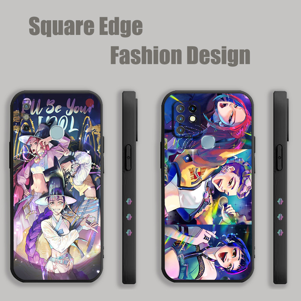 ปลอกสําหรับ Infinix Hot 9 Pro หมายเหตุ 10 11 12 G88 สมาร์ท 6 7 ร้อน 30i 20 20s Kpop Demon Hunters Hu