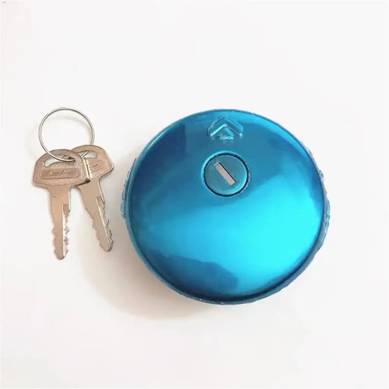 Motorcycle Fuel Tank Cap Lock Cover Metal Fit For Suzuki GN250 GN125 GS250T GS750L GS1000GL TS100 T