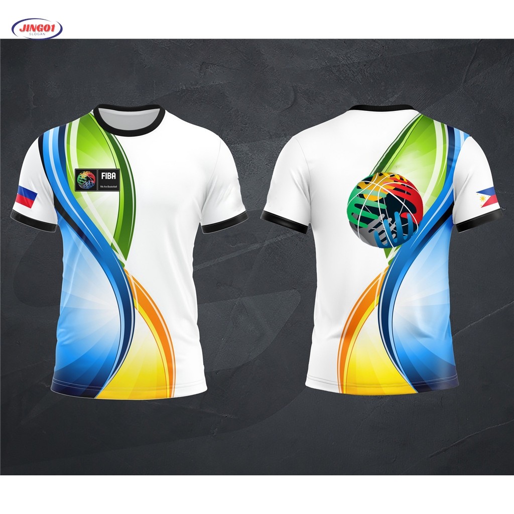 (JING01)เสื้อยืด Full LOGO PERBASI Basketball REFEREE เสื้อ Task Shirt (FIBA-INA-PERBASI-REFEREE)