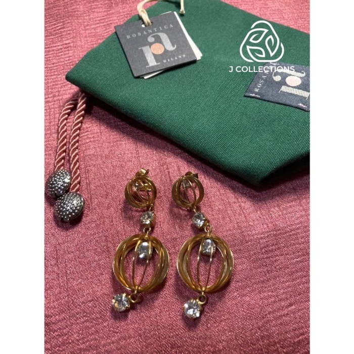 Brandname: ต่างหู Rosantica Milano ของแท้ 100% รวมถุงผ้า Vintage Earrings Rosantica Milano 100% Aut
