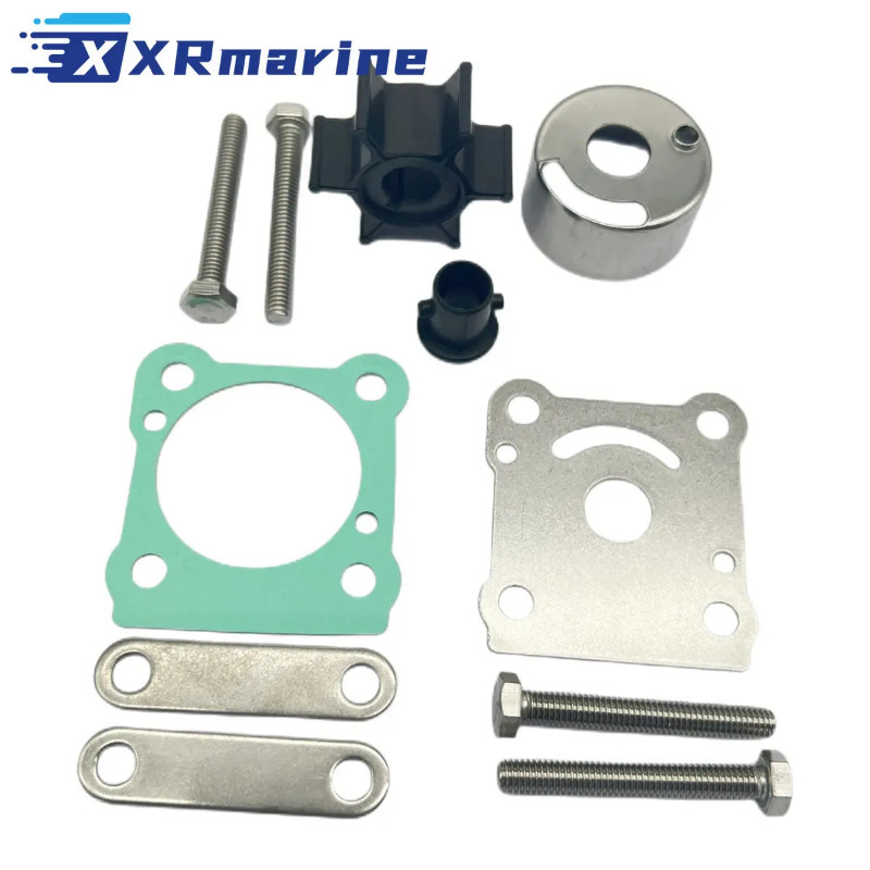 Water Pump Impeller kit 6G1-W0078-00 for Yamaha 2 Stroke 6HP 8HP Outboard Motors 6G1-W0078-01 6N0-W