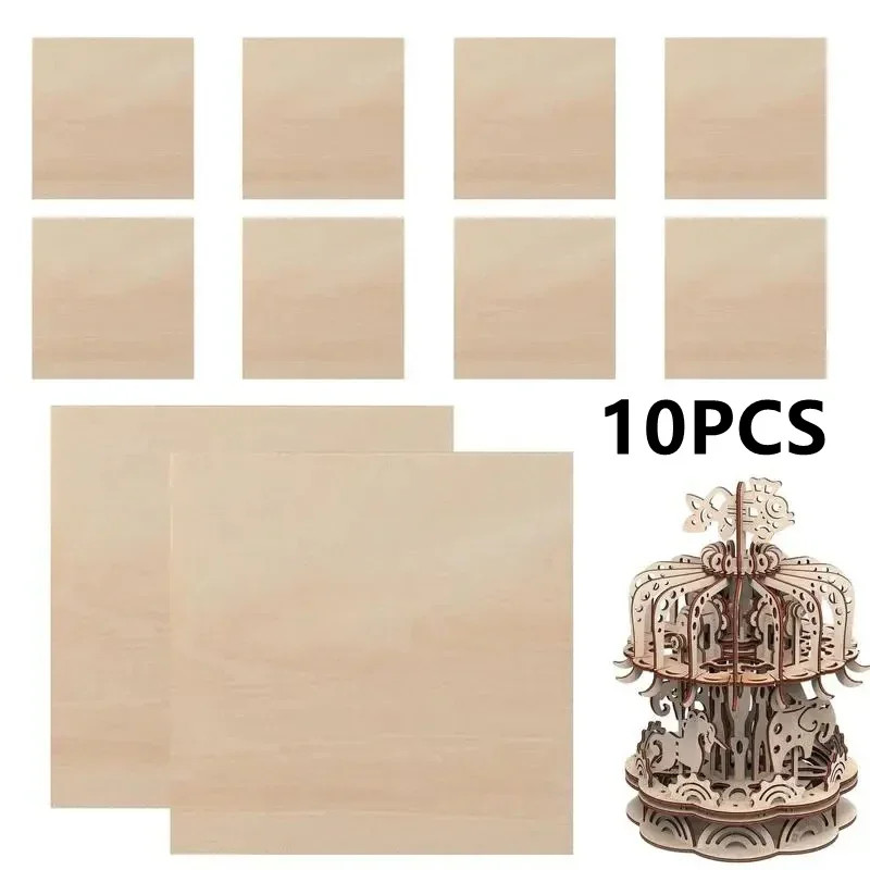 10 Pcs Basswood Sheet 3mm Plywood Wood Sheet For Laser Cutting Engraving Wood Burning Crafting 200/
