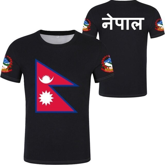 NEPAL เสื้อยืดโลโก้ที่กําหนดเองชื่อหมายเลข npl เสื้อยืด nation ธง np republic nepalese nepali วิทยาล
