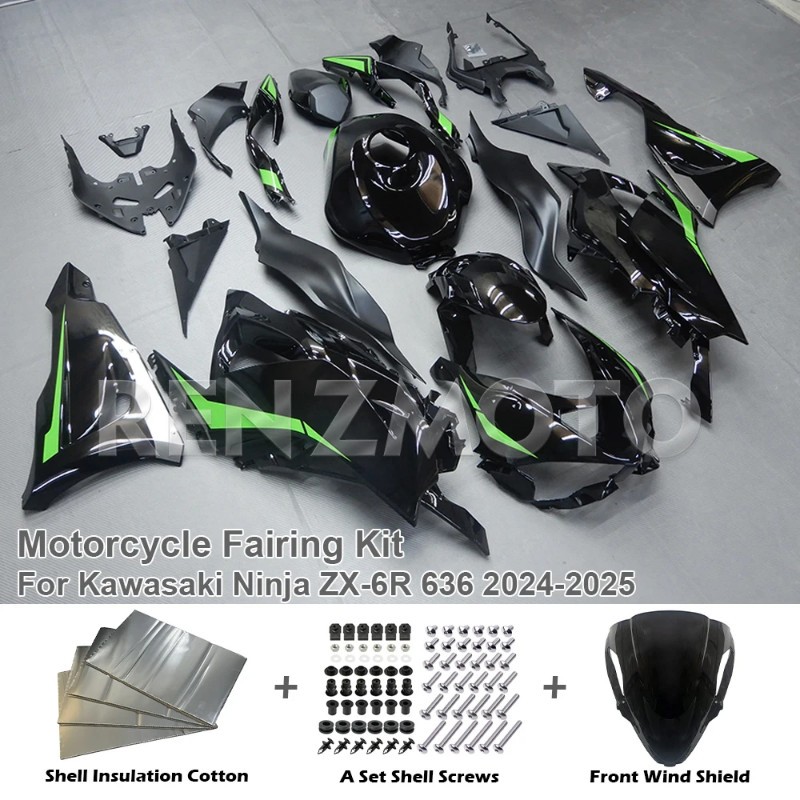 For Kawasaki ZX6R 636 ZX-6R 2024 2025 Motorcycle Plastic Shell Fairing Bodywork Set ZX636 ZX-6R ZX
