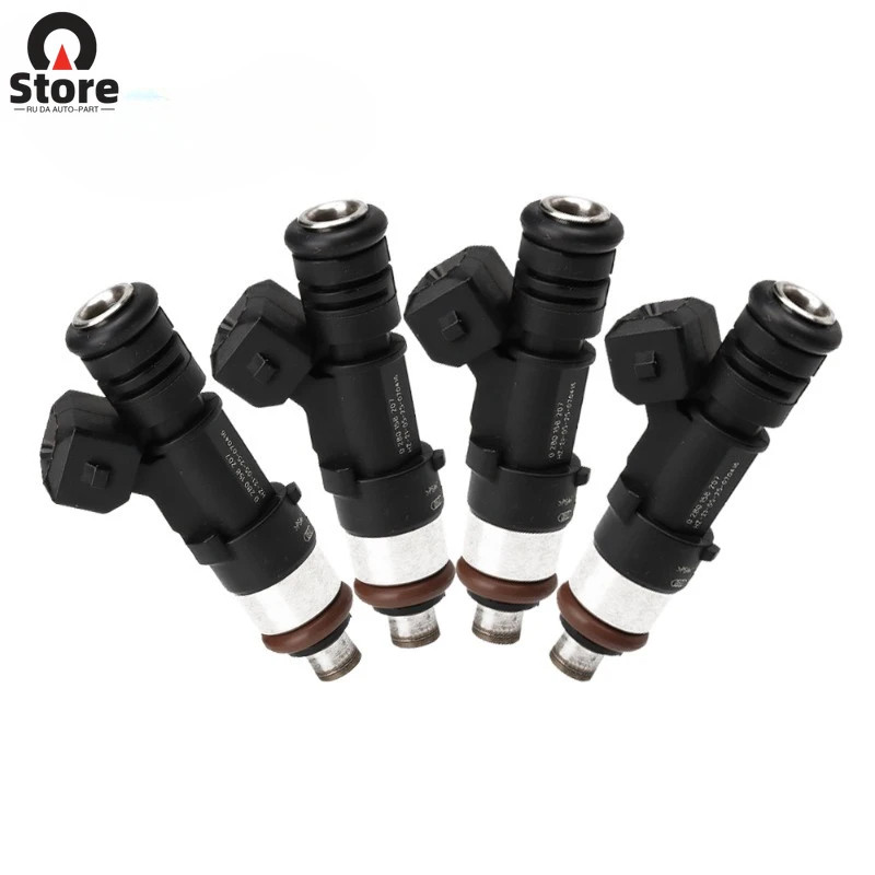 4pcs Fuel Injector 8A6G-9F593-AA 1538984 8A6G9F593AA 0280158207 for Ford C-Max B-Max Fiesta Focus M