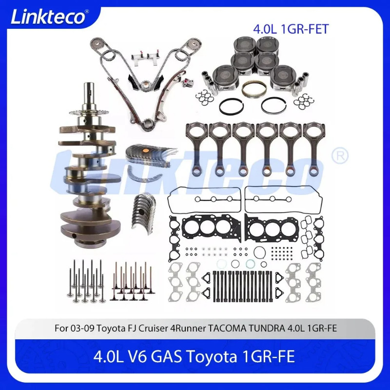 Engine Rebuild Piston Bearing Kit Fit 4.0 T L V6 GAS 1GR-FE For 03-09 Toyota FJ Cruiser 4Runner TAC