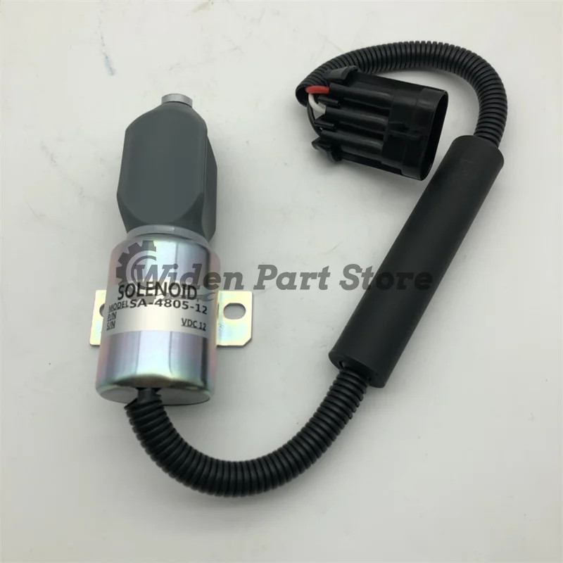 SA-4805-12 1753ES-12E6UC4B1S1CC43 12V Stop Solenoid for Kubota 1A 62.2mm Engine With Coil Commander