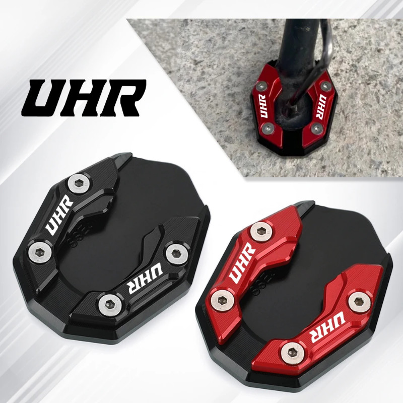 Motorcycle Accessories Kickstand Side Stand Enlarger Extension Plate Pad For Haojue UHR150 UHR 150