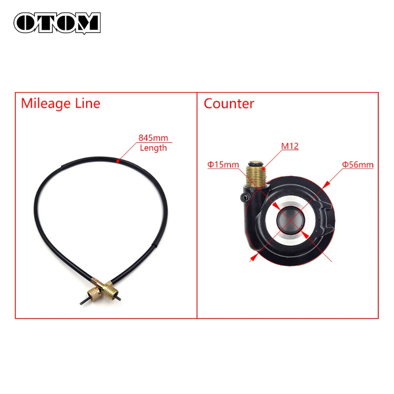 OTOM Motorcycle Mileage Line Drive Gear Counter Mileage Teeth For Yamaha XG250 XG-250 XG 250 Tricke