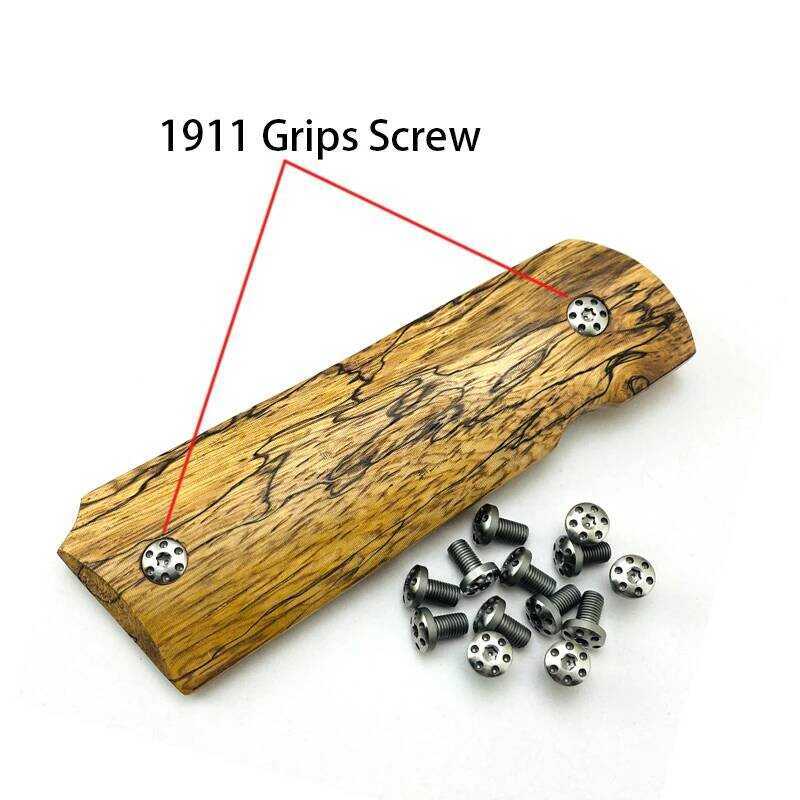 4 ชิ้น 1911 Grips สกรูสแตนเลส CNC T8 พลัมสกรูไขควง 1911 Grip เล็บ
